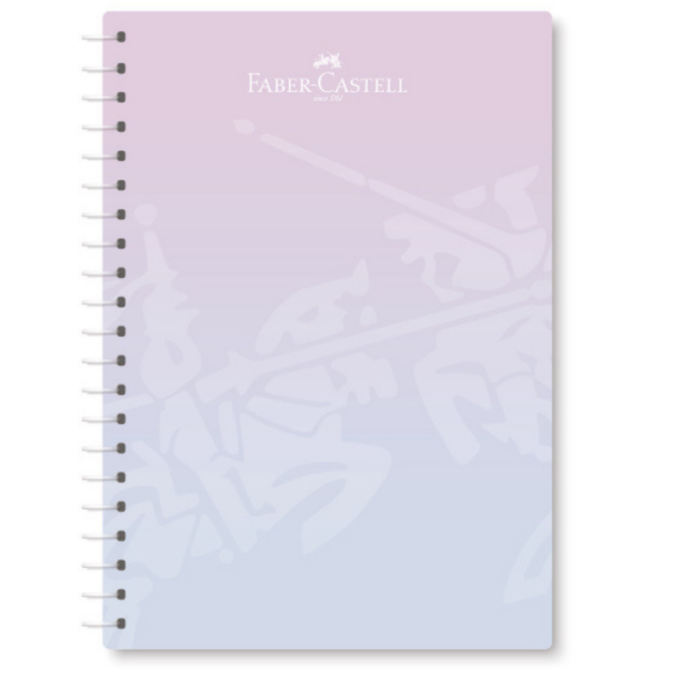 Faber Castell Spiralli PP Kapak Flow Defter 100 Yaprak  Çizgili 050303