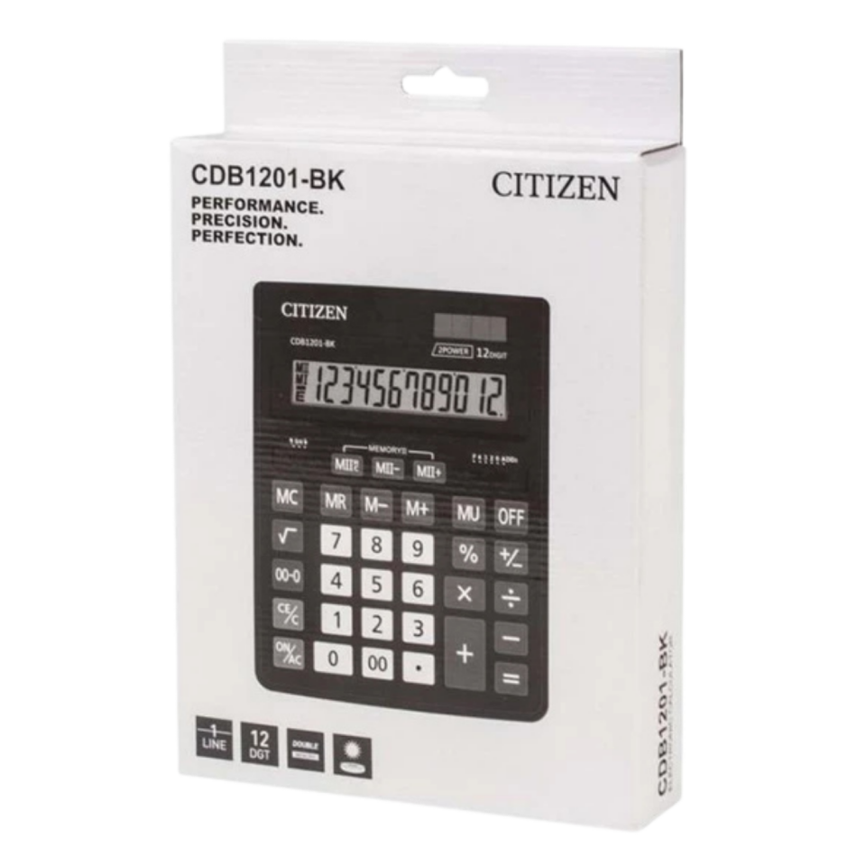 Citizen CDB-1201BK Büyük Hesap Makinası 120100