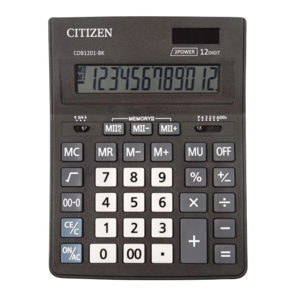 Citizen CDB-1201BK Büyük Hesap Makinası 120100