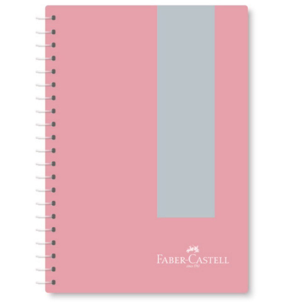 Faber Castell Spiralli PP Kapak Pastel Defter 100 Yaprak Çizgili 051503