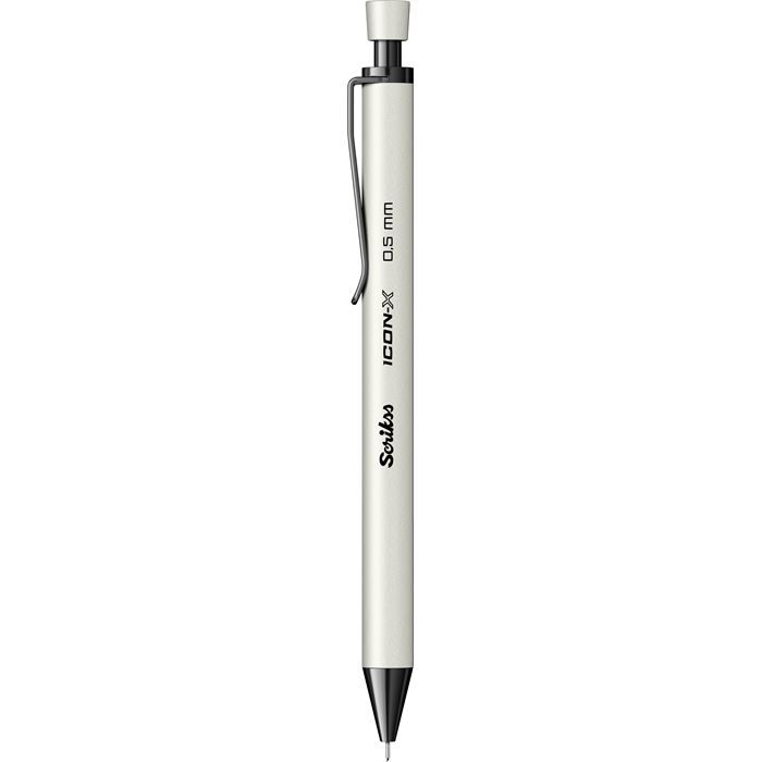 Scrikss Icon-X Mekanik Kurşun Kalem Metal 0.5mm Beyaz