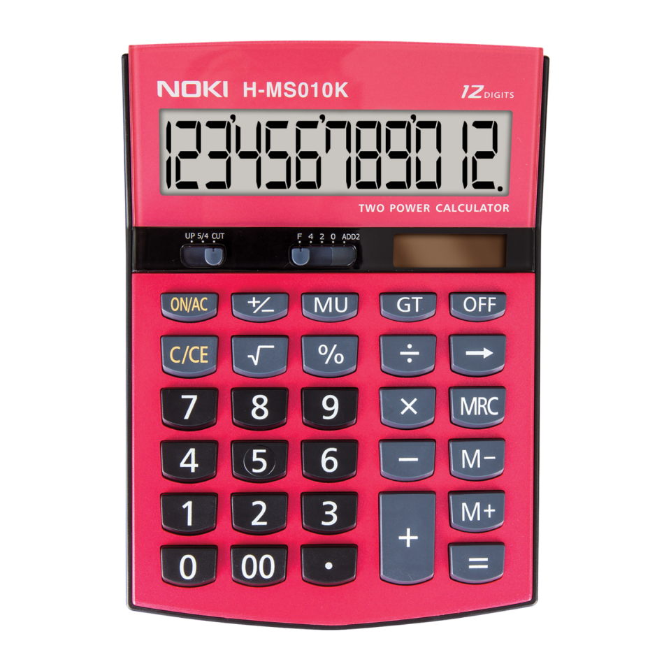 Noki Hesap Makinası Kırmızı H-MS010K