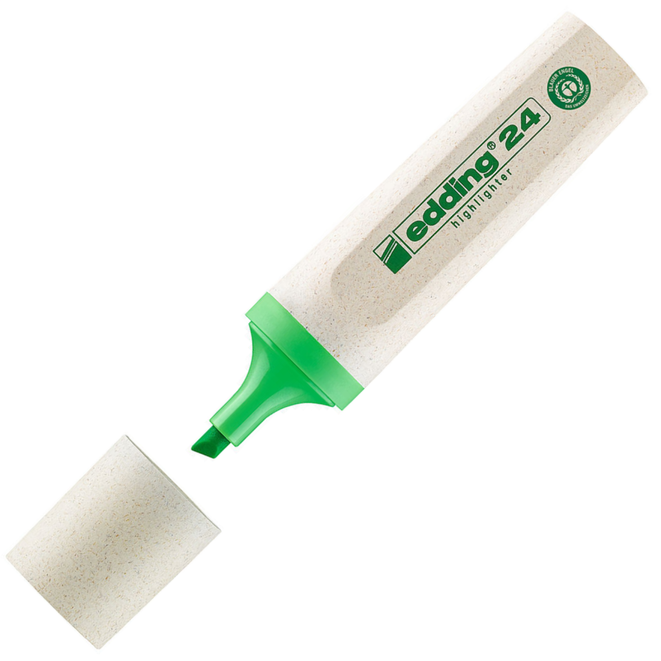 Edding 24 Ecoline Fosforlu Kalem Yeşil