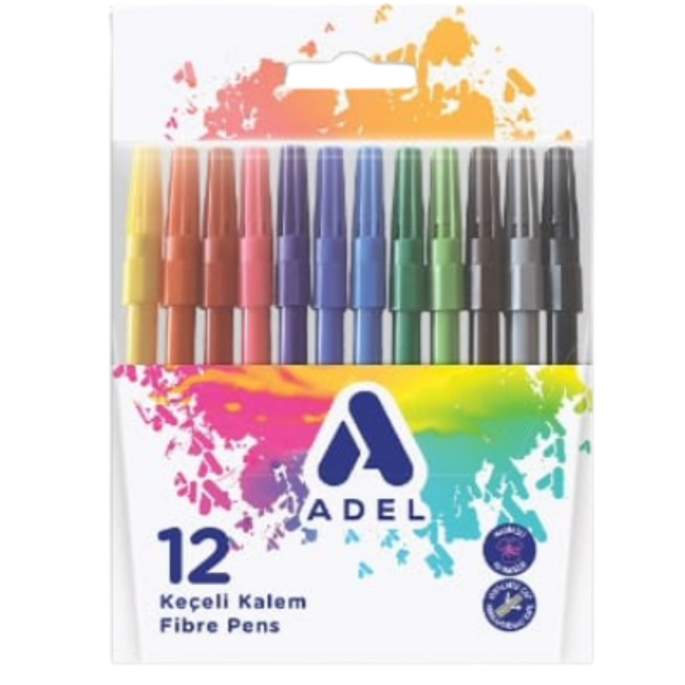 Adel Keçeli Kalem 12 Renk 213001