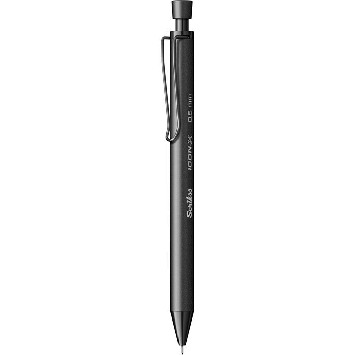 Scrikss Icon-X Mekanik Kurşun Kalem Metal 0.5mm Mat Siyah