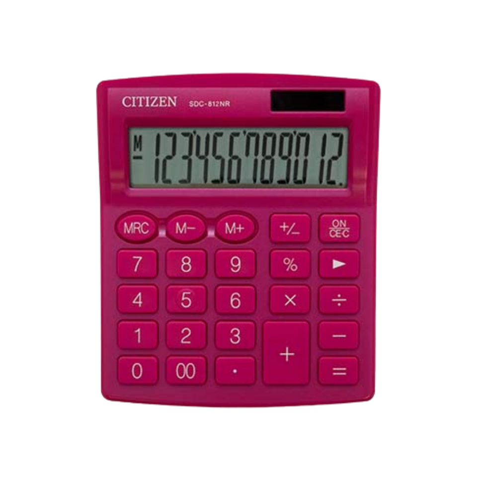 Citizen Sdc-812Nrpke Pembe Hesap Makinası 812003