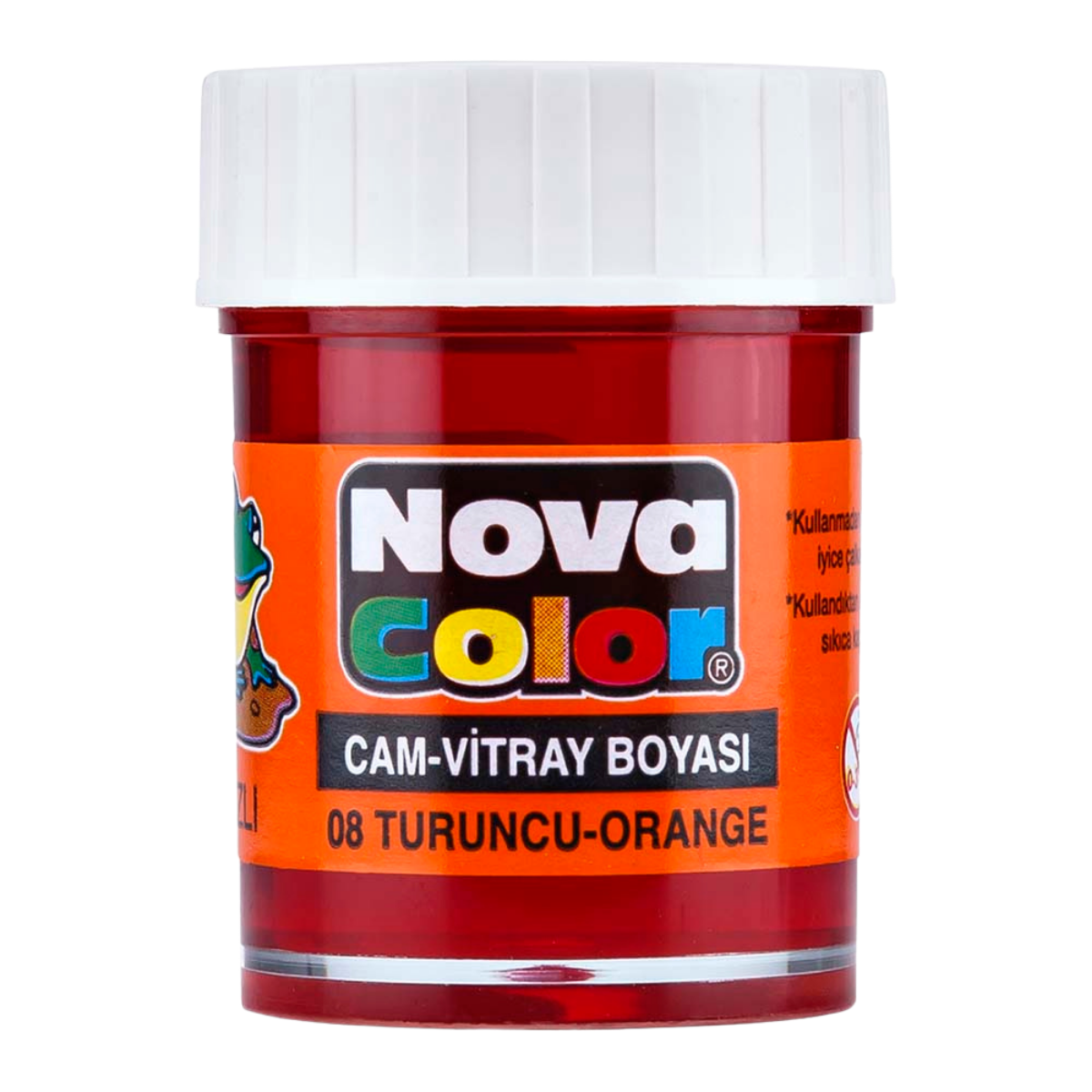 Nova Color Nc-156 Su Bazlı Cam Boyası Turuncu