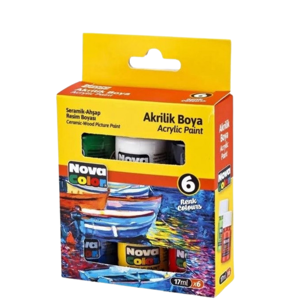 Nova Color Nc-180 Akrilik Boya 6 lı Tk