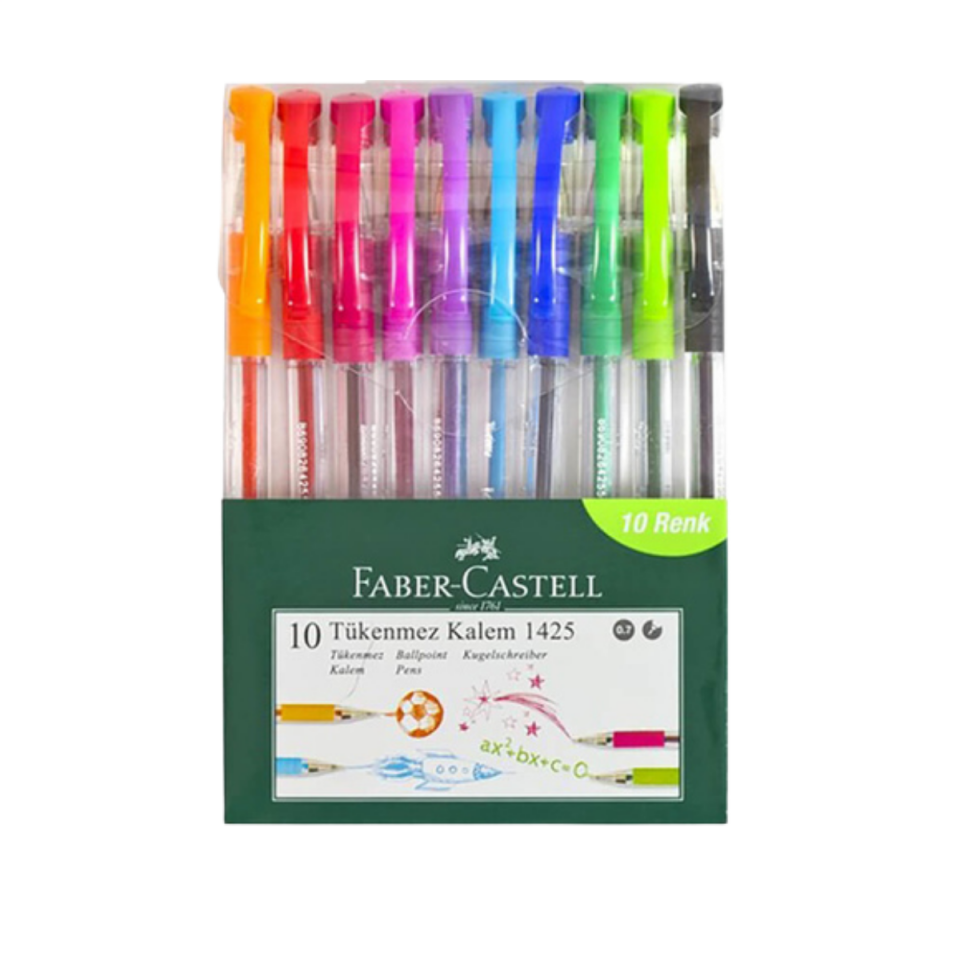  Faber Tükenmez Kalem 10Lu Poşet 142557