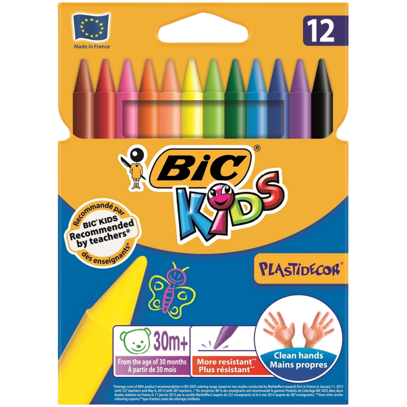 Bic Kids Plastidecor Silinebilir Pastel Boya 12 Renk 920299
