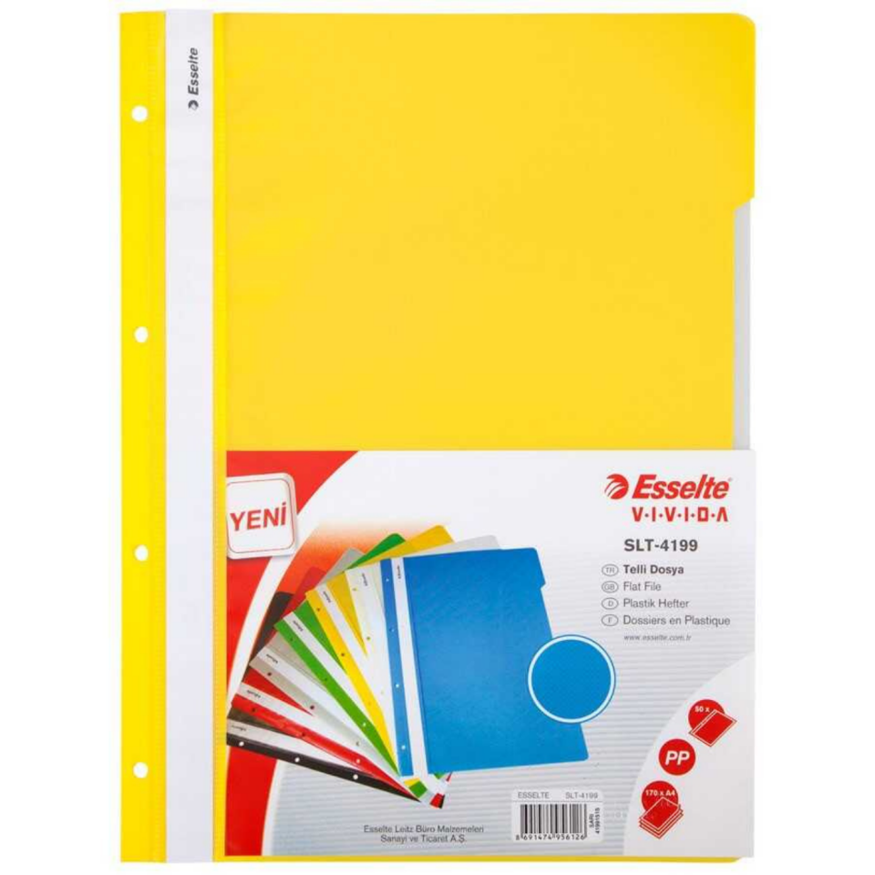  Esselte 4199-15 Telli Dosya Sarı