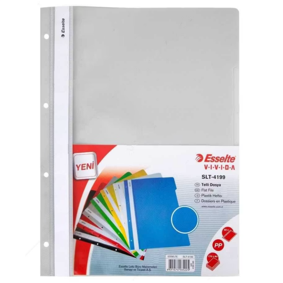  Esselte 4199-85 Telli Dosya Gri