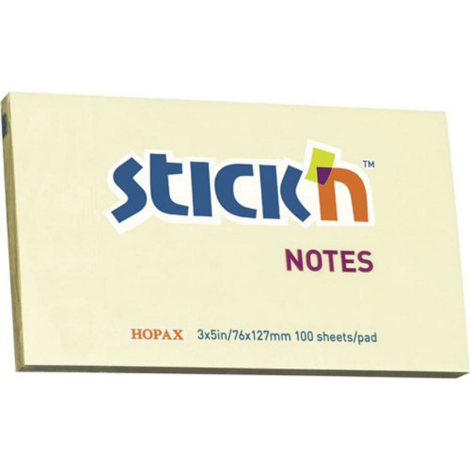 Stıck'n Yapışkanlı Not Kağıdı Çizgili 76x127mm