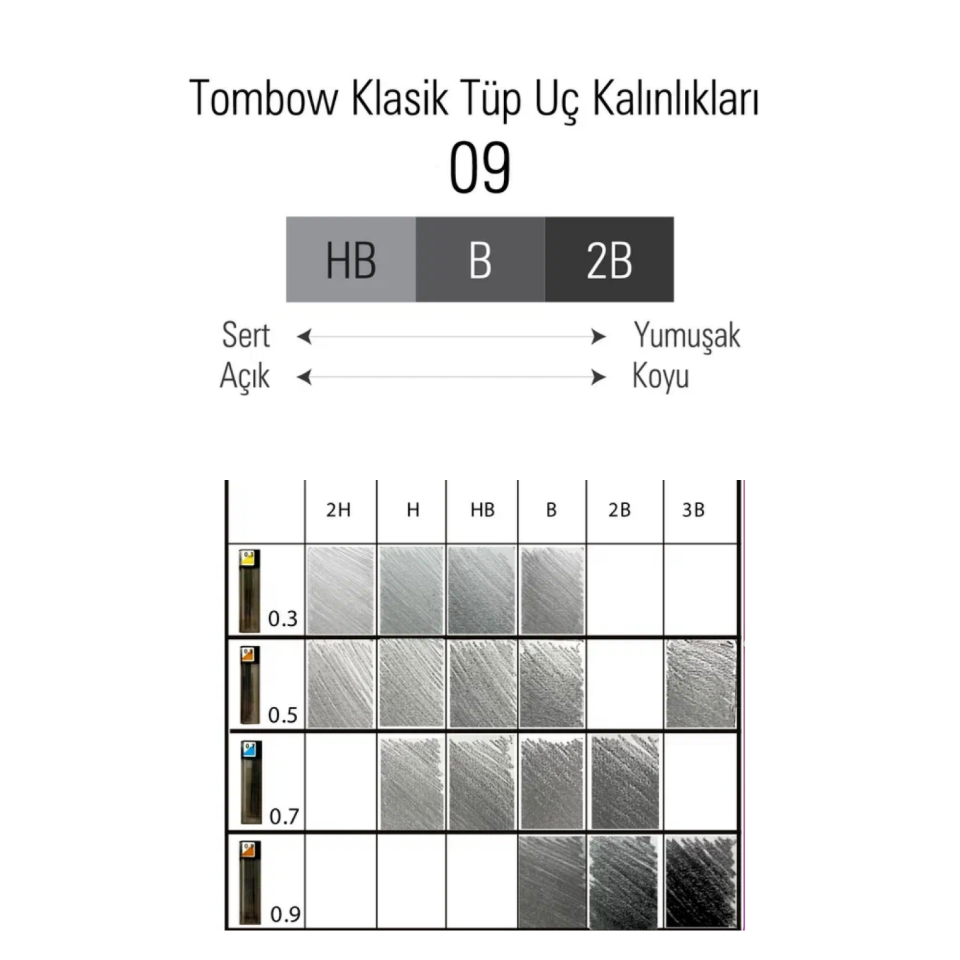 Tombow Mono Lead Ultrapolymer Uç 2B 0.7mm