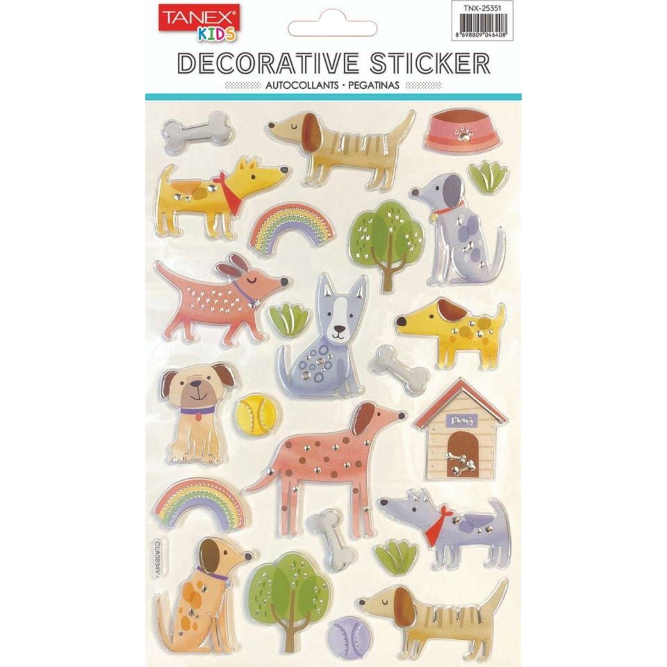 Tanex Tnx­25351 Sevimli Köpek Serisi  Puffy  Etiketi