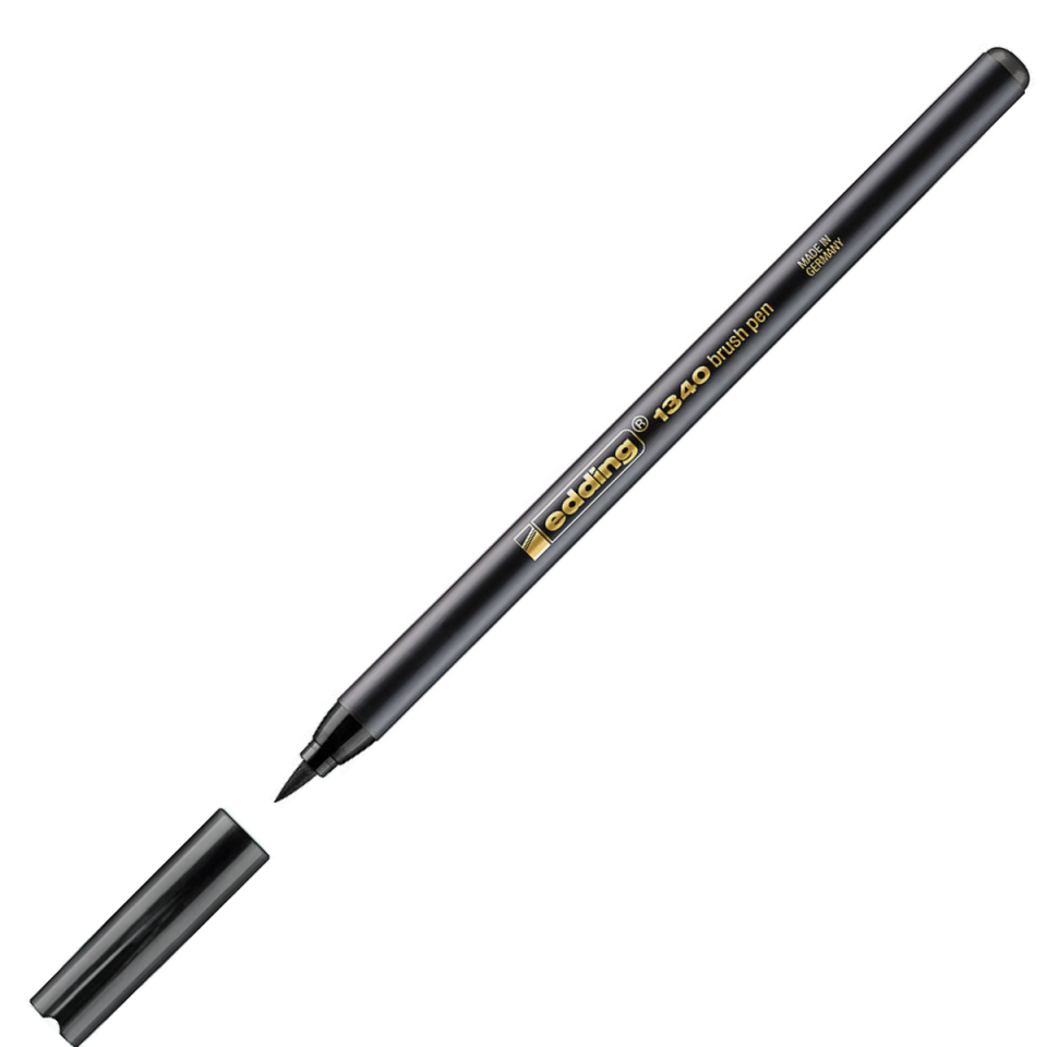 Edding Fırça Uçlu Kalem 1340­01 Siyah