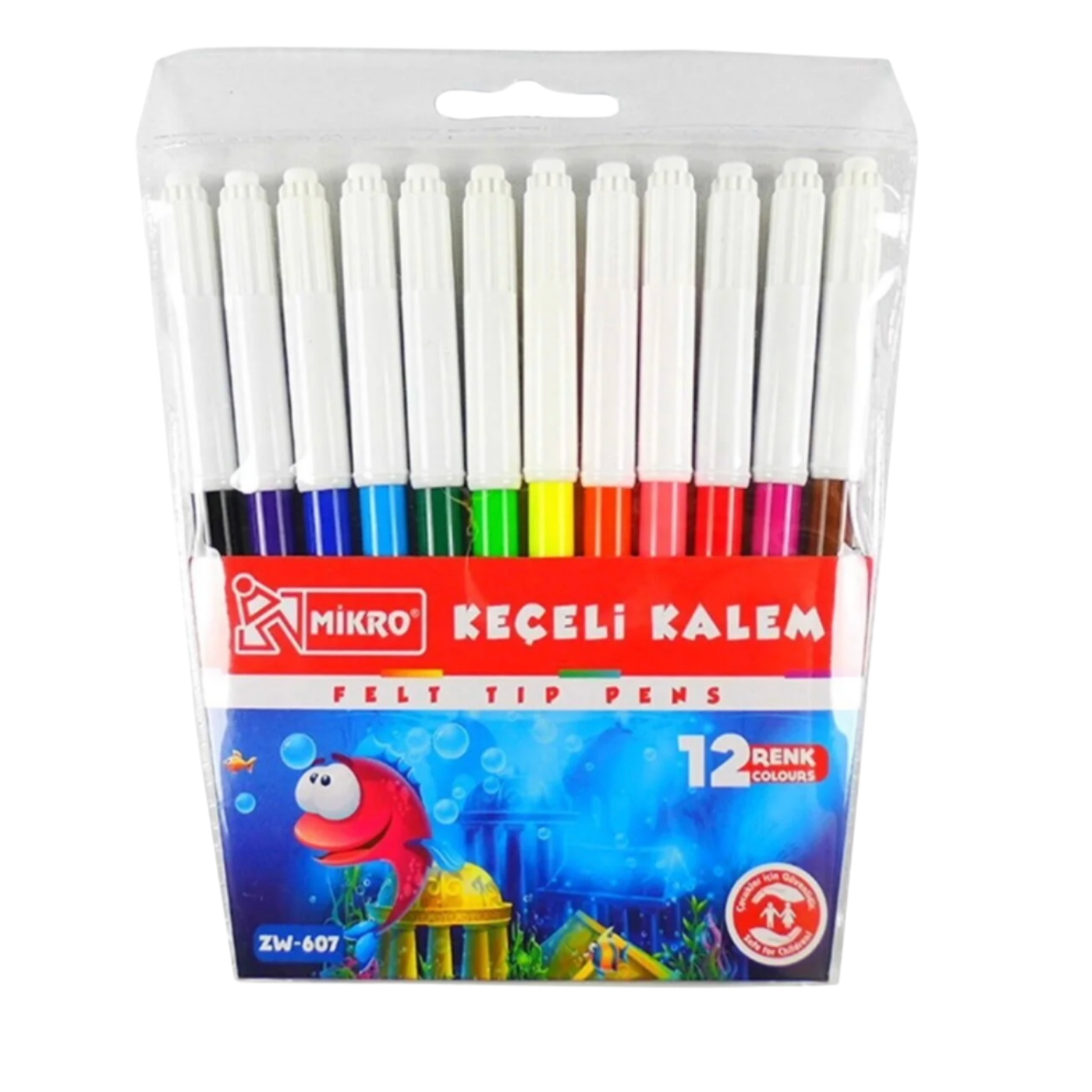 Mikro Zw29712 Keçeli Kalem Turuncu Set