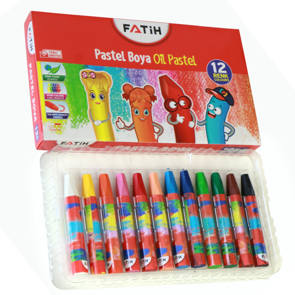 Fatih Pastel Boya 12 Renk 34008