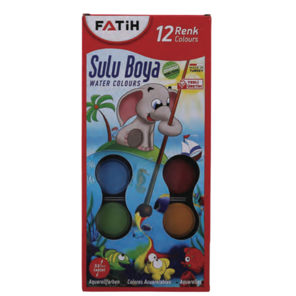 Fatih Sulu Boya 12 Renk 00904