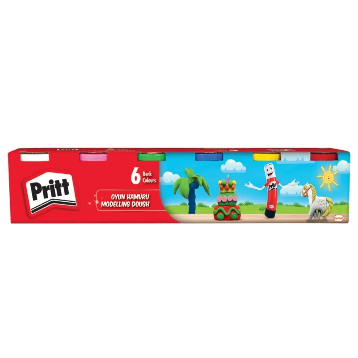 Pritt 1221354 Oyun Hamuru 6 Renk  100Gr