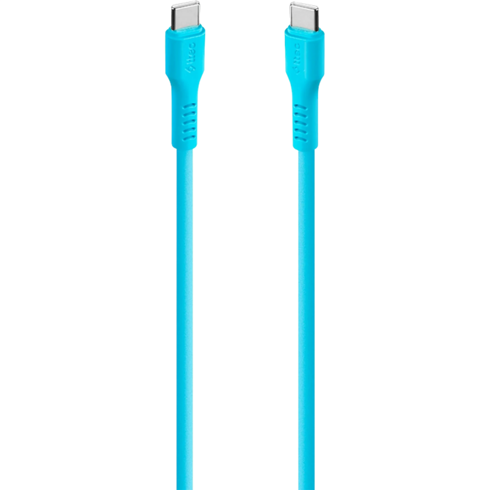 TTEC 2DK59NM USB-C - USB-C 120cm 60W PD/QC Hızlı Şarj/Data Kablosu Neon Mavi