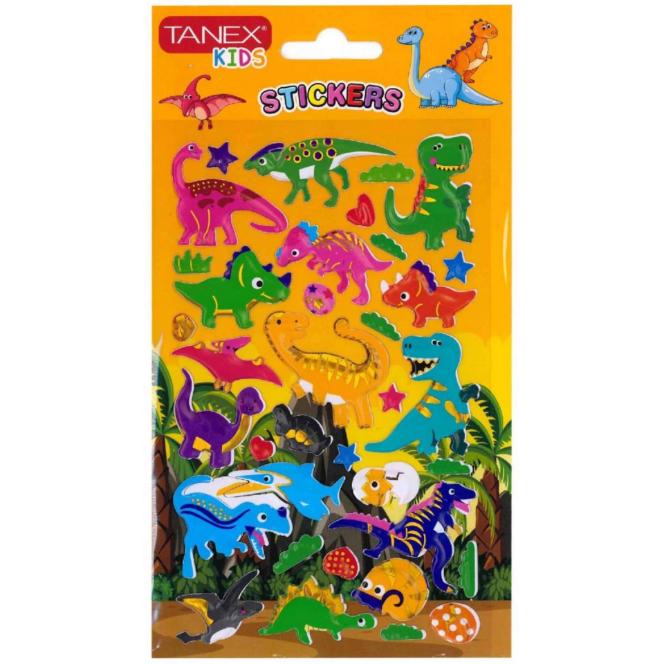 Tanex Tnx-26164 Puffy Dinazor Serisi Etiket