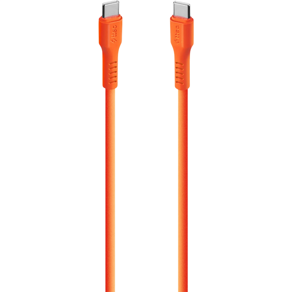 TTEC 2DK59NT USB-C - USB-C 120CM 60W PD/QC Hızlı Şarj/Data Kablosu Neon Turuncu