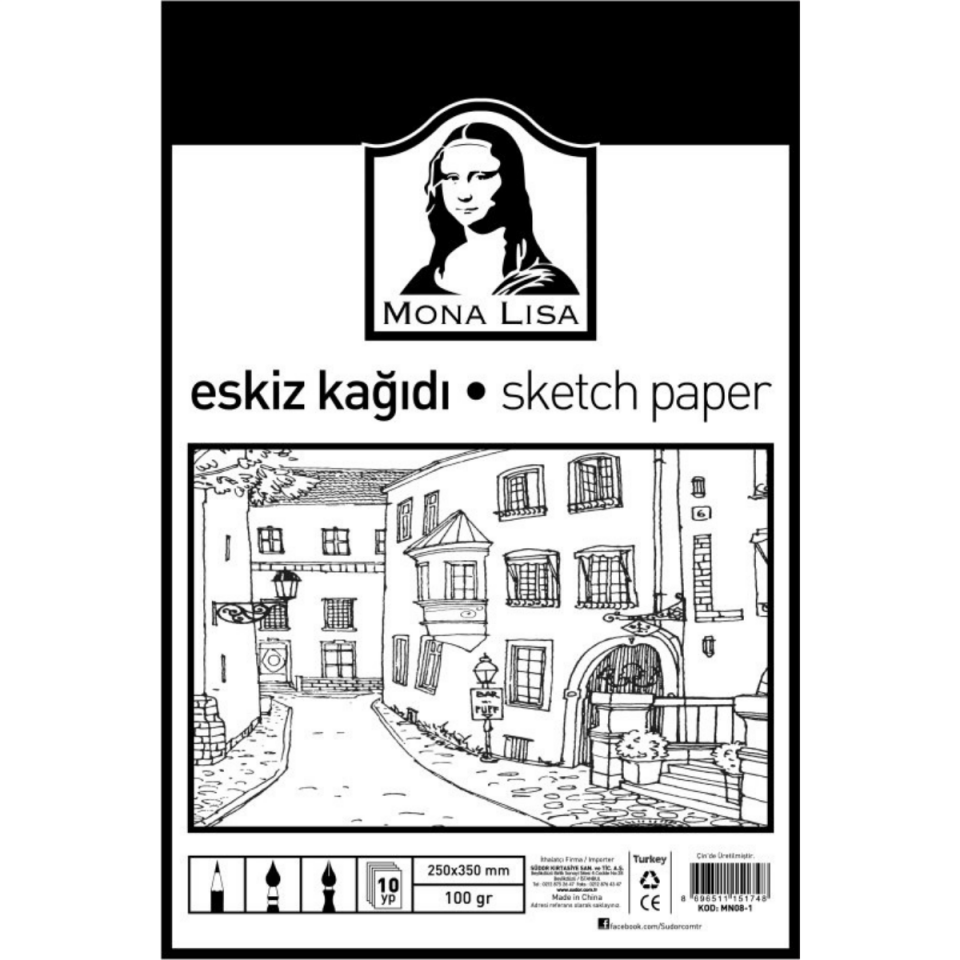 Südor Mn08-1 Eskiz Kağıdı 25X35 100G 10Yp