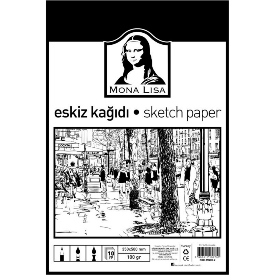 Südor Mn08-2 Eskiz Kağıdı 35X50 100Gr 10Yp