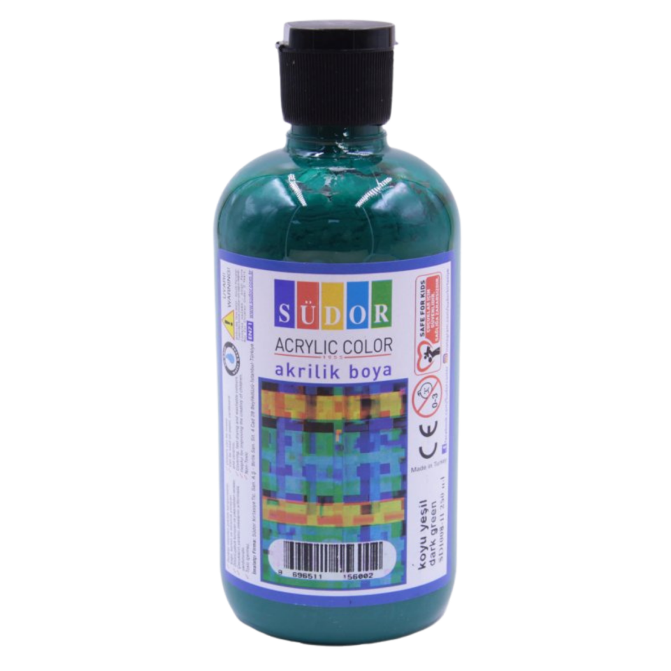 Südor Akrilik Boya 250 ml Koyu Yeşil