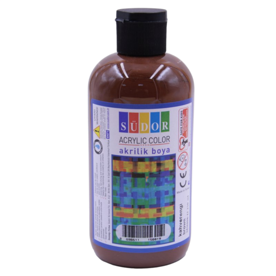 Südor Akrilik Boya 250 ml Kahverengi