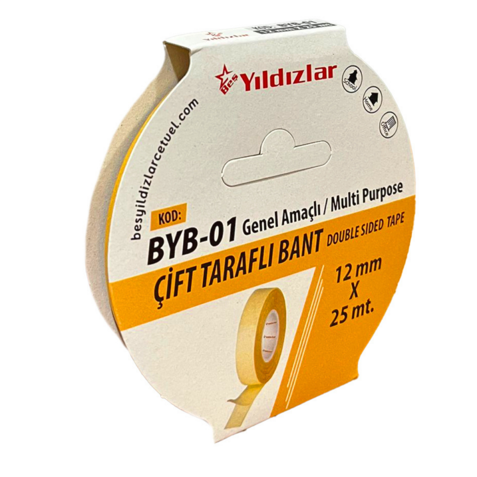 Yıldızlar Byb-01 Çift Taraflı Bant 12X25M