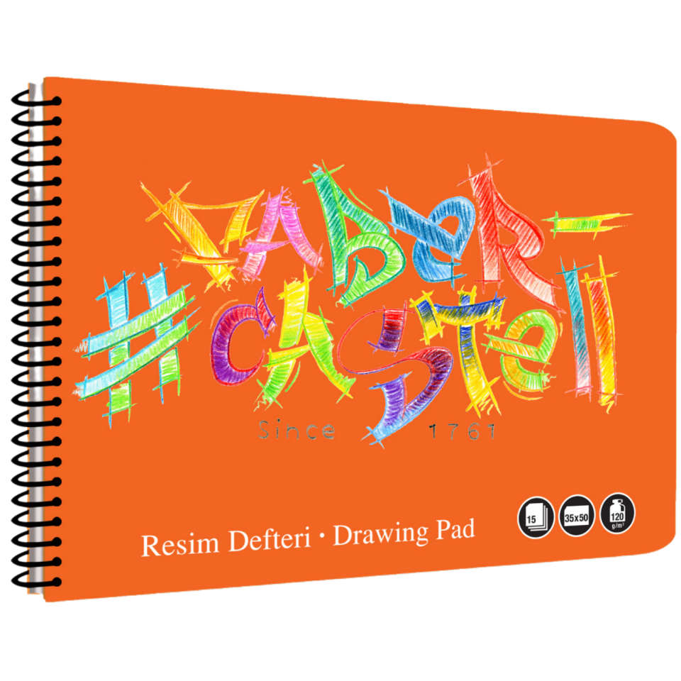 Faber Castell Resim Defteri Logo 35X50 15Yp 000478-02 Turuncu