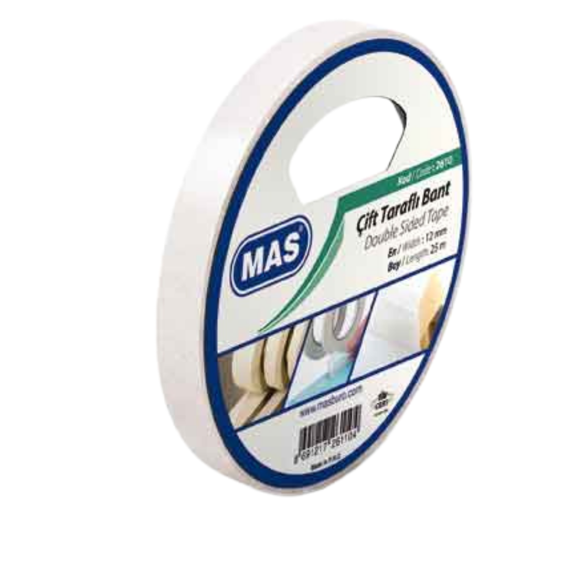 Mas 2610 Çift Taraflı Bant 12X25