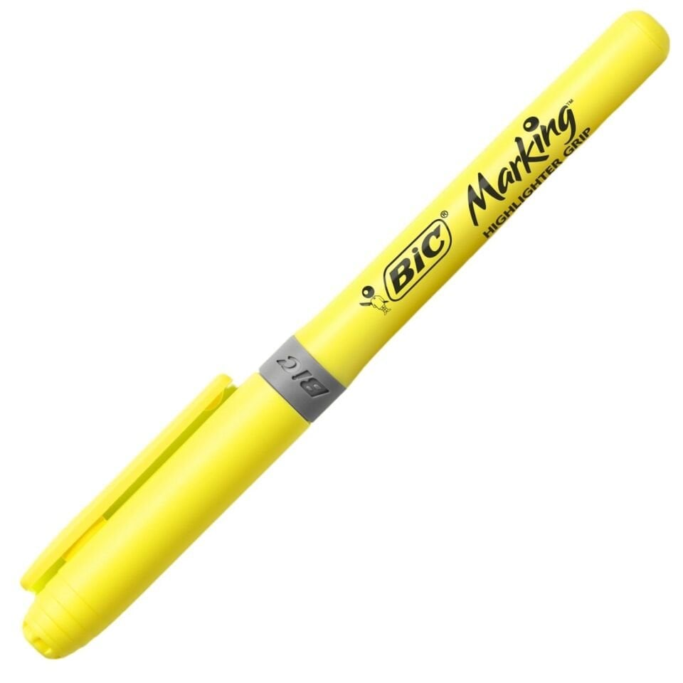 BIC Brite Liner Grip Fosforlu Kalem Sarı 811935