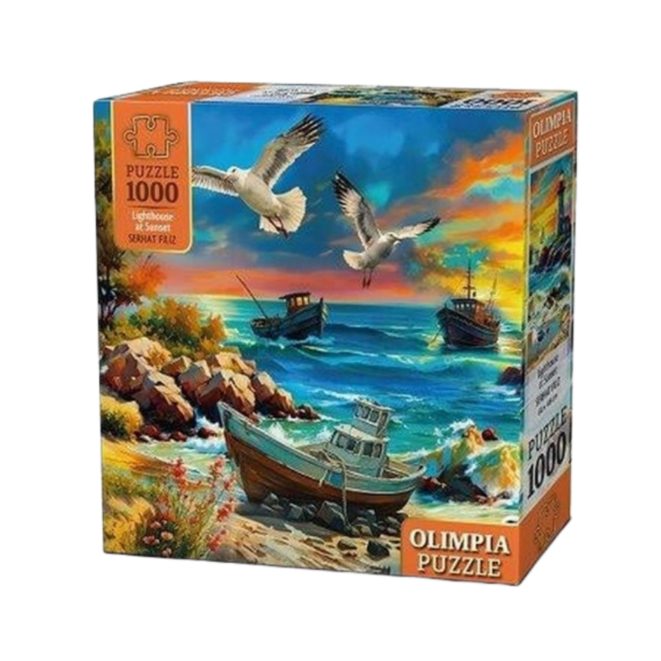 Olimpia Puzzle 1000 Lighthouse At Sunset