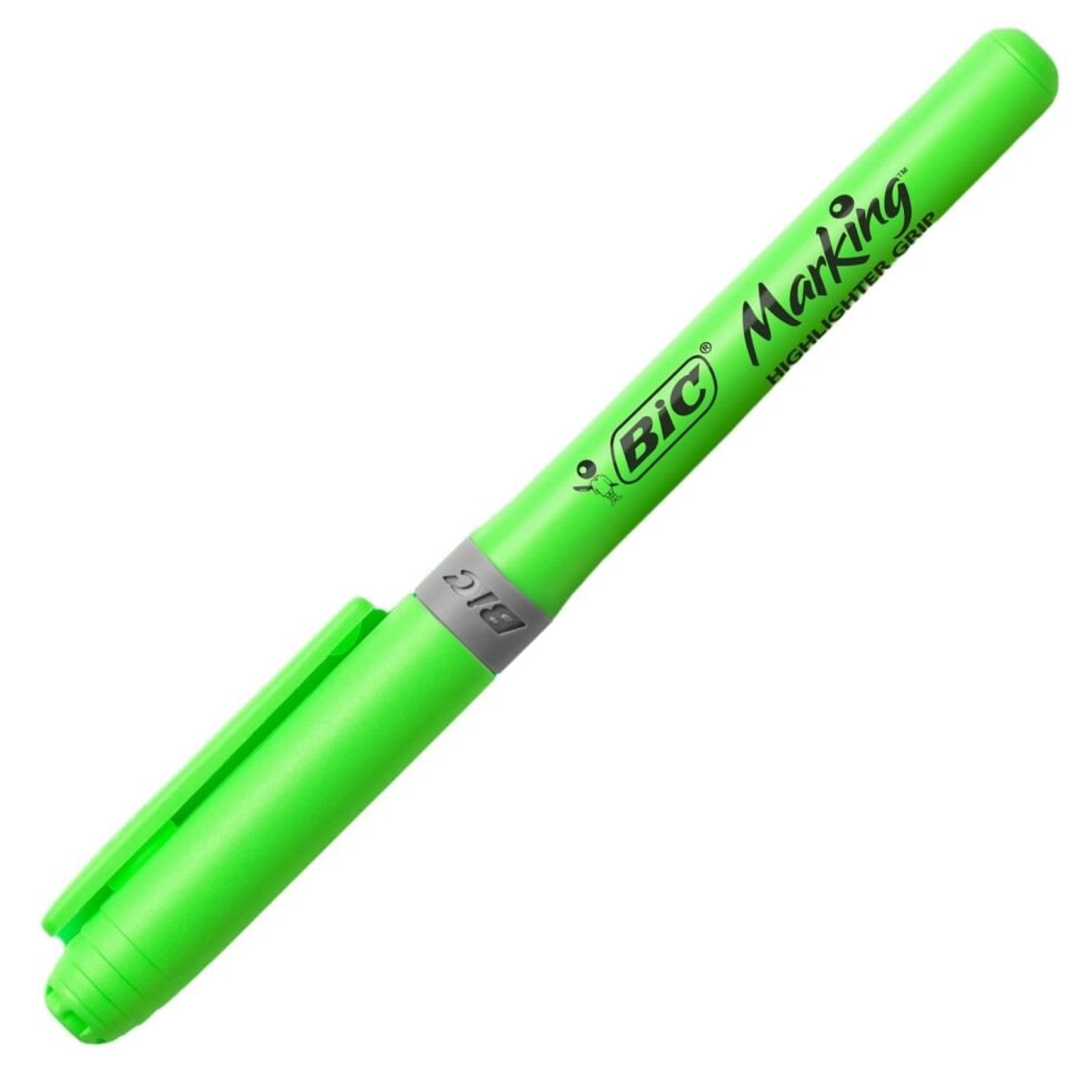 BIC Brite Liner Grip Fosforlu Kalem Yeşil 811932