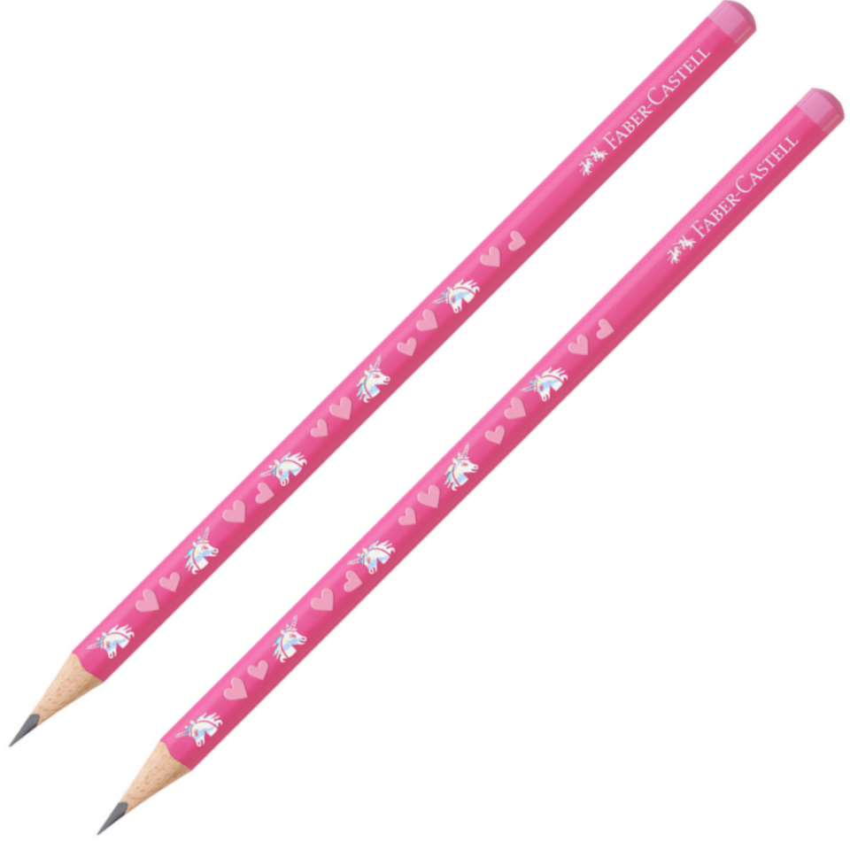 Faber Castell Dino-Unicorn Kurşun Kalem 2B 111553-02 Pembe