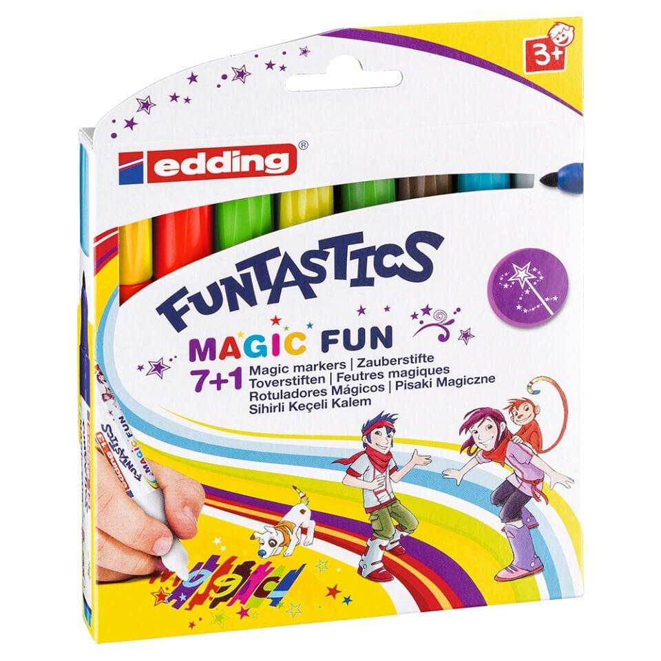 Edding E-13 Funtastics Sihirli Keçeli Kalem 8'li Set