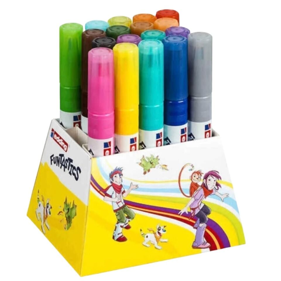 Edding Funtastıcs E-14 Keçe Uçlu Kalem Kalın 18'li Set