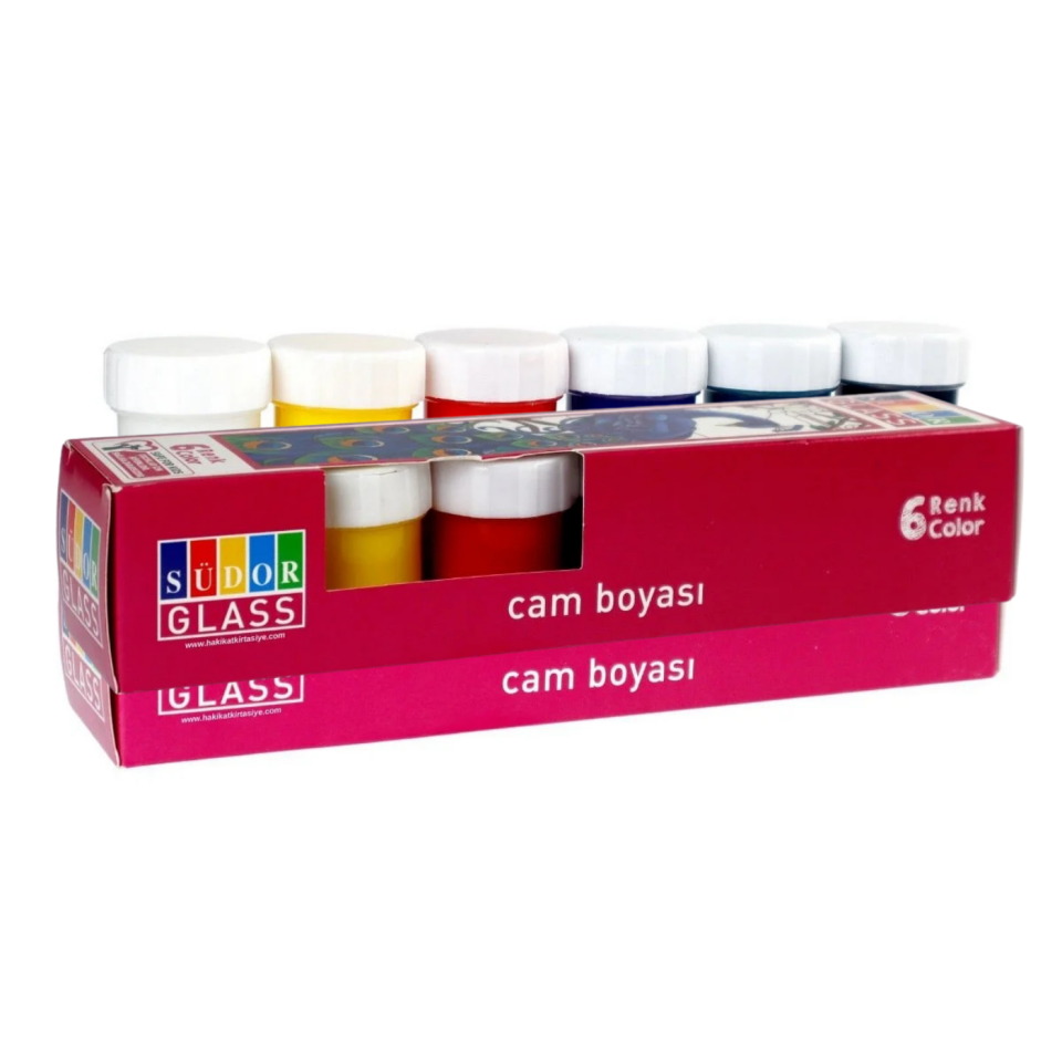 Südor Cam Boya Su Bazlı Set 6x20 ml