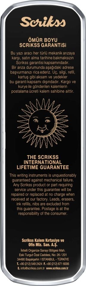  Scrikss Prestige 108 Tükenmez & Mekanik Kurşun Kalem Takım Mat Siyah
