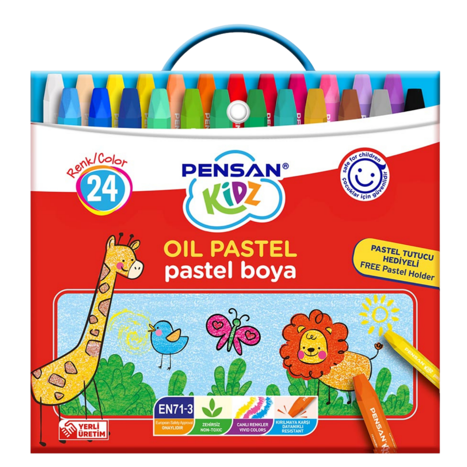 Pensan Kidz Pastel Boya Çantalı 24 Renk 98122