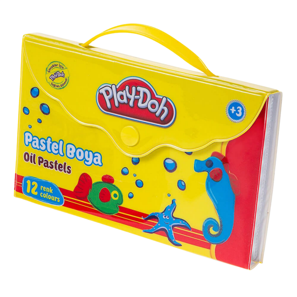 Play-Doh Play-PA005 Pastel Boya Çantalı 12 Renk