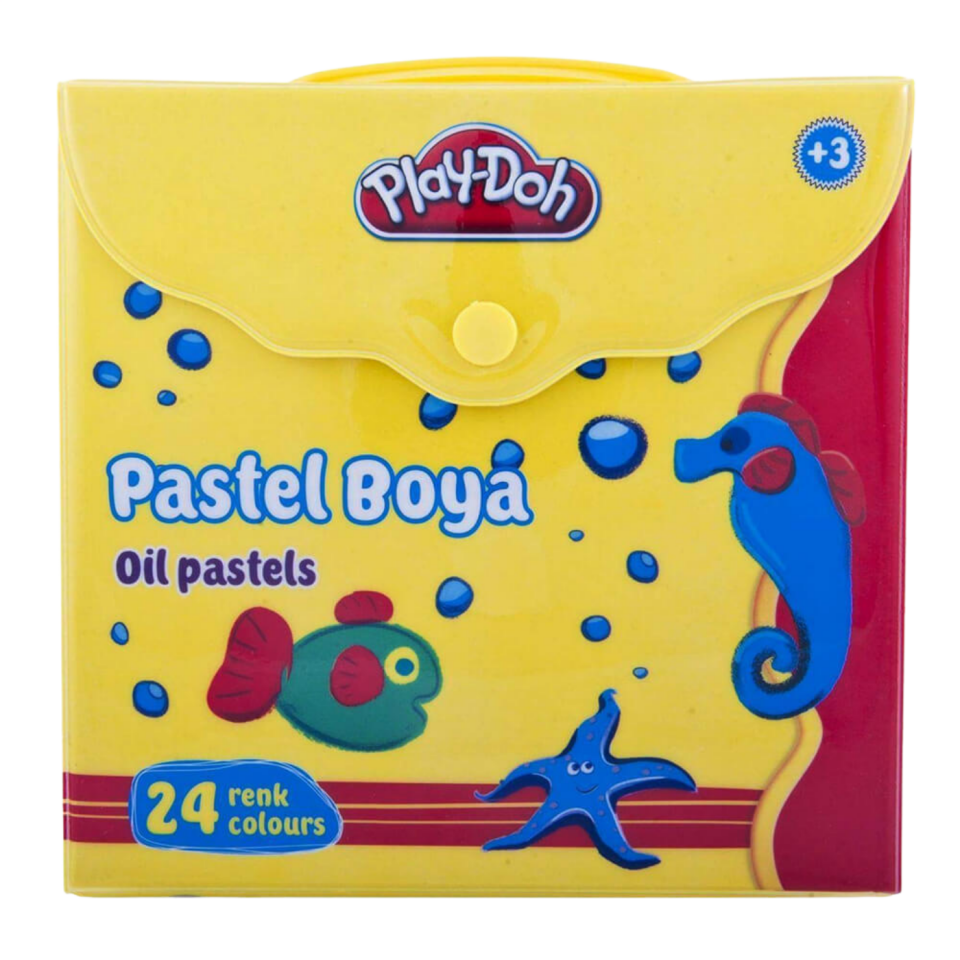 Play-Doh Play-Pa007 Pastel Boya Çantalı 24 Renk
