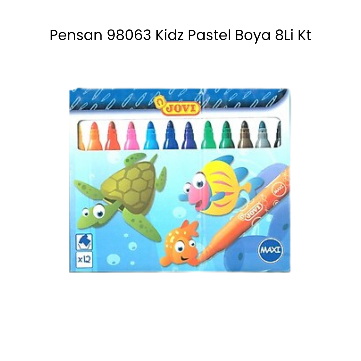 Jovi 1612 Yıkanabilir Keçeli Kalem 12 Renk