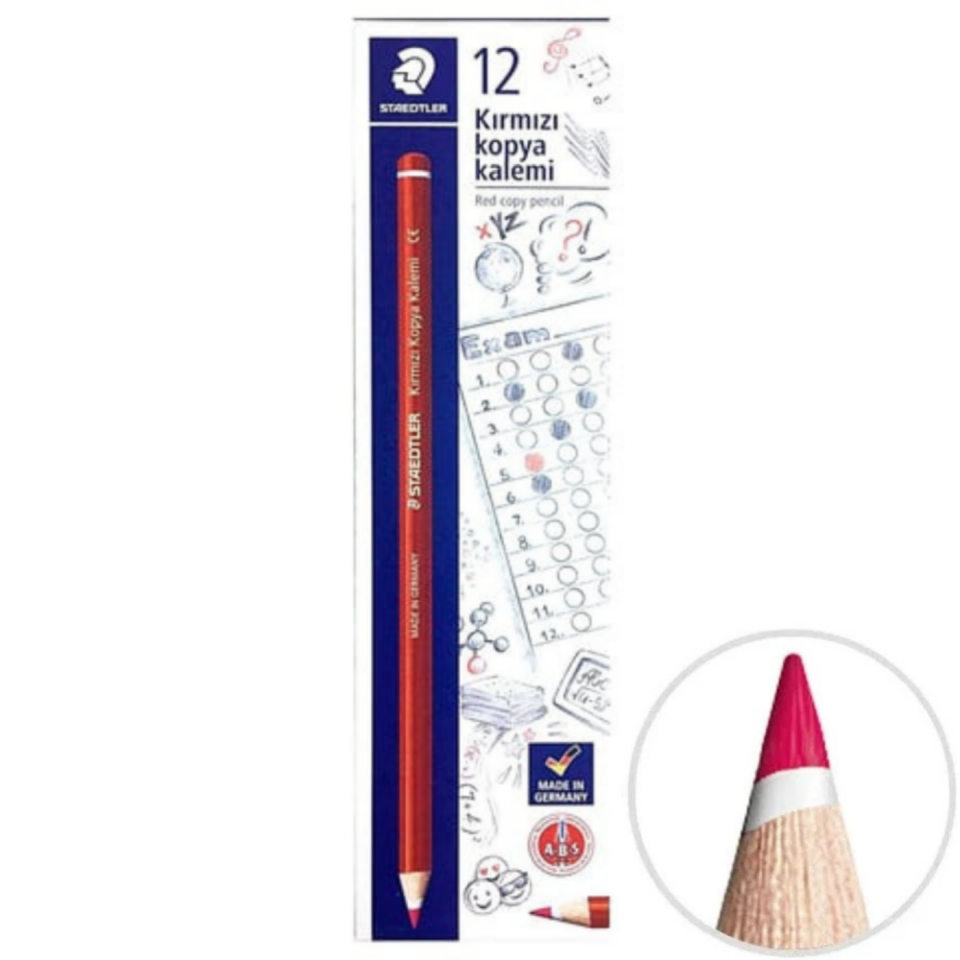 Staedtler Kırmızı Kopya Kalemi 13144