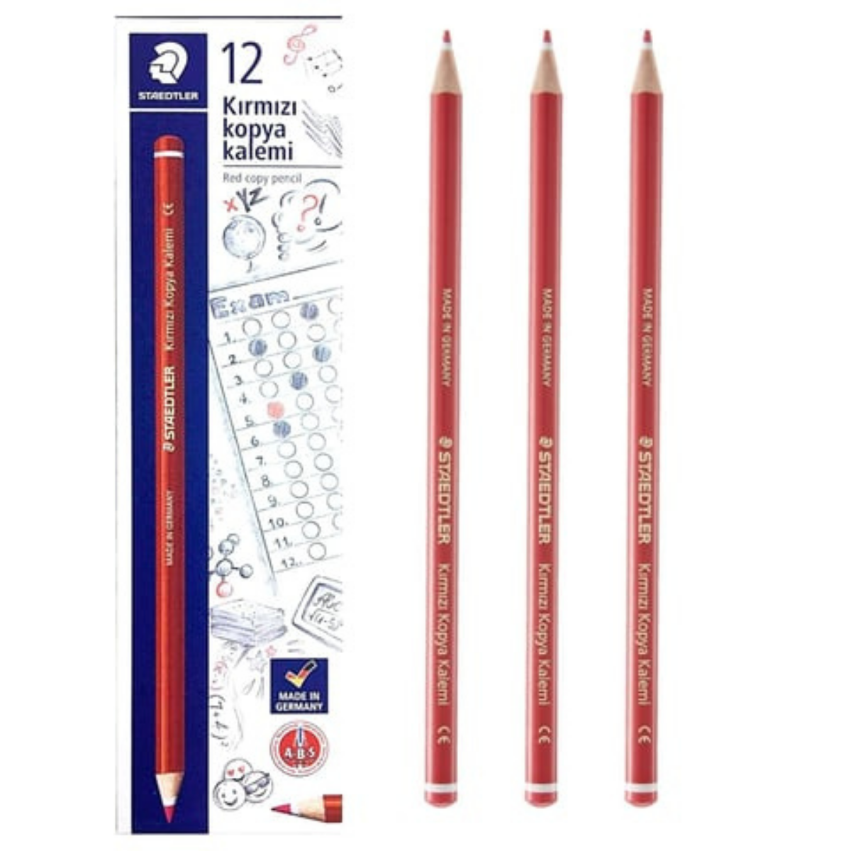 Staedtler Kırmızı Kopya Kalemi Tekli – 13144