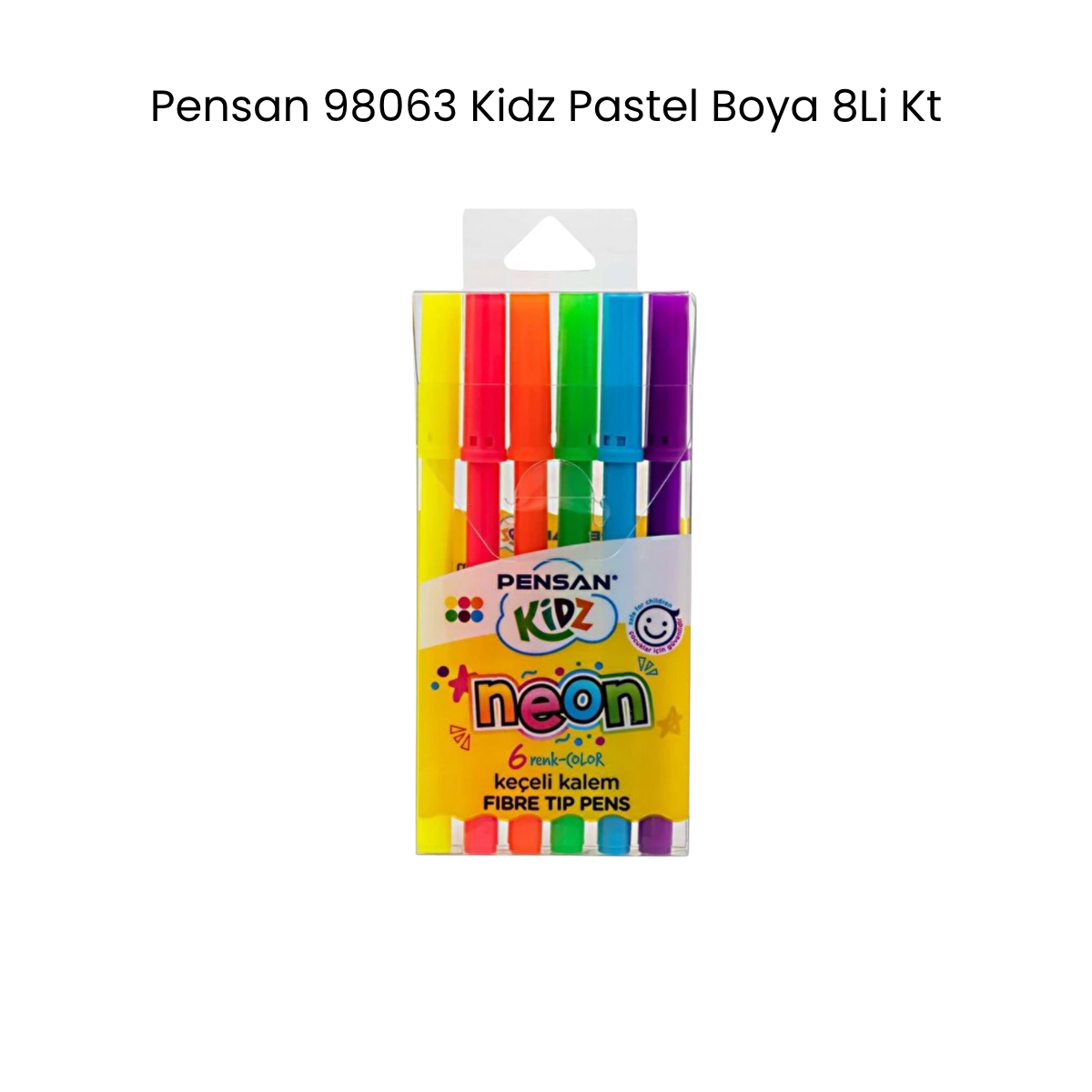 Pensan 99075 Kidz Neon Keçeli Kalem 6 Renk
