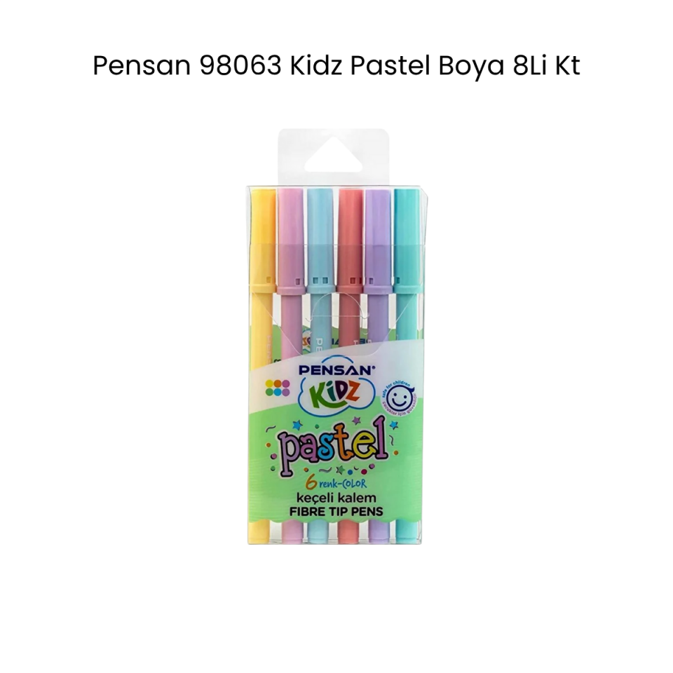 Pensan 99090 Kidz Pastel Keçeli Kalem 6 Renk